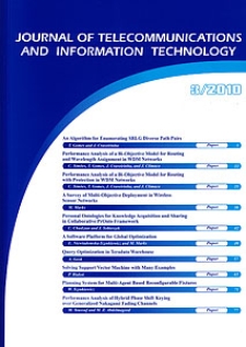 Journal of Telecommunications and Information Technology, 2010, nr 3