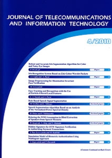 Journal of Telecommunications and Information Technology, 2010, nr 4