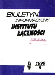 Automatyczny system ASM-IŁ monitoringu central elektromechanicznych. Biuletyn Informacyjny Instytutu Łączności, 1998, nr 5 (358)