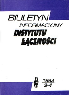 Przegląd dodatkowych usług dla abonentów telekomunikacyjnych. Biuletyn Informacyjny Instytutu Łączności, 1993, nr 3-4 (308-309)