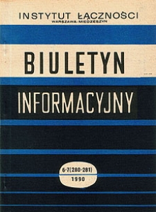 Krajowa gospodarka częstotliwościowa. Biuletyn Informacyjny, 1990, nr 6-7 (280-281)