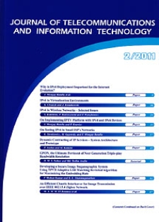 Journal of Telecommunications and Information Technology, 2011, nr 2