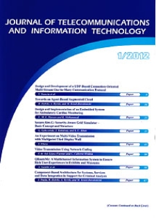 Journal of Telecommunications and Information Technology, 2012, nr 1