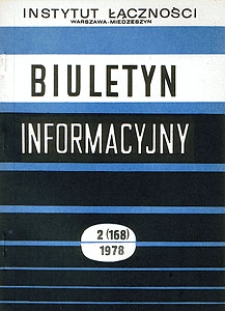 Efektywność prac badawczych w telekomunikacji. Biuletyn Informacyjny, 1978, nr 2 (168)