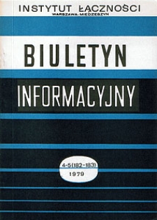 Poczta elektroniczna. Biuletyn Informacyjny, 1979, nr 4-5 (182-183)