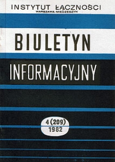 Analiza techniczno-ekonomiczna stosowania systemów wielokrotnych TCK-30 i TCC-120. Biuletyn Informacyjny, 1982, nr 4 (209)