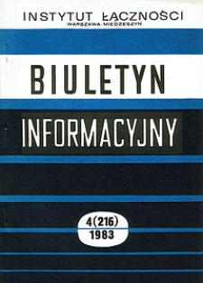 Radiowe systemy przywoławcze dla dużych obszarów. Biuletyn Informacyjny, 1983, nr 4 (216)