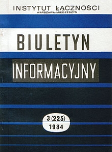 Anteny adaptacyjne - niektóre zastosowania i wprowadzenie do teorii. Biuletyn Informacyjny IŁ, 1984, nr 3 (225)