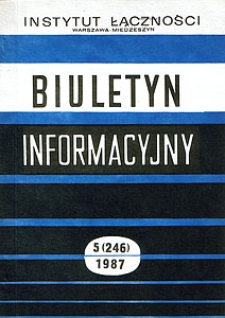 Zintegrowany blok łączy cyfrowych i translacji sterowany mikroprocesorem. Biuletyn Informacyjny, 1987, nr 5 (246)