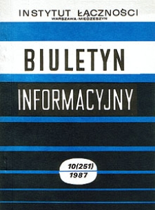 Metody ograniczania międzyobwodowych sprzężeń elektromagnetycznych. Biuletyn Informacyjny, 1987, nr 10 (251)