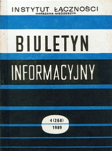 Krótki przegląd światowego dorobku w zakresie badań propagacji fal w pasmach powyżej 10 GHz. Biuletyn Informacyjny, 1989, nr 4 (268)