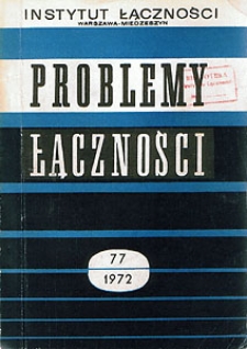 Wybieranie klawiaturowe numerów abonenckich w telefonii. Problemy Łączności, 1972, nr 77