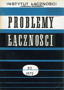 Badanie tras linii radiowych. Problemy Łączności, 1972, nr 82