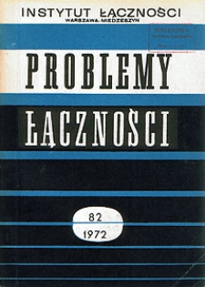 Badanie tras linii radiowych. Problemy Łączności, 1972, nr 82
