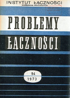 Organizacja badań kontrolnych jakości i niezawodności elementów i urządzeń telekomunikacyjnych. Opracowania tłumaczeń. Problemy Łączności, 1973, nr 94