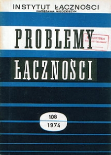 Systemy telegrafii wielokrotnej o szybkości 200 bodów i szybkościach większych. Problemy Łączności, 1974, nr 108