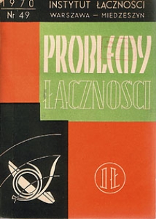 Tendencje rozwojowe w dziedzinie krótkofalowych anten radiokomunikacyjnych. Problemy Łączności, 1970, nr 49