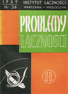 Przegląd metod badań ekonomicznych w telekomunikacji. Problemy Łączności, 1969, nr 36