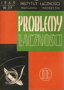 Dalekopisy zelektronizowane. Problemy Łączności, 1969, nr 39