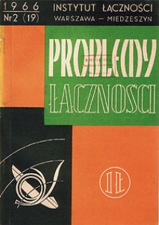 Nowy plan transmisji CCITT. Problemy Łączności, 1966, nr 2 (19)