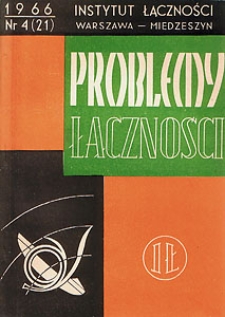 Ochrona elektrochemiczna podziemnych kabli przed korozją. Problemy Łączności, 1966, nr 4 (21)