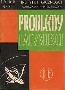 Pomiary linii radiowych i kablowych metodą białego szumu. Problemy Łączności, 1968, nr 31