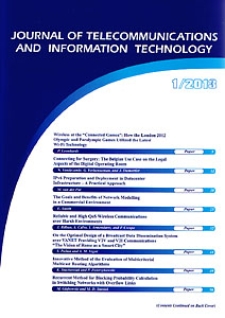 Journal of Telecommunications and Information Technology, 2013, nr 1