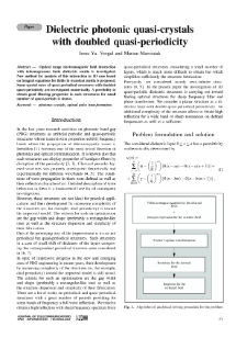 Dielectric photonic quasi-crystals with doubled quasi-periodicity, Journal of Telecommunications and Information Technology, 2000, nr 1,2