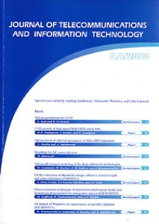 Journal of Telecommunications and Information Technology, 2000, nr 3,4