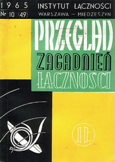 Uchwały XV Kongresu Światowego Związku Pocztowego (Wiedeń 1965). Przegląd Zagadnień Łączności, 1965, nr 10 (49)