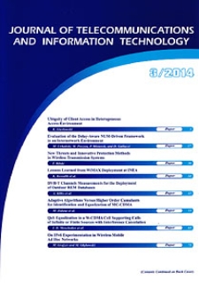 Journal of Telecommunications and Information Technology, 2014, nr 3