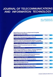 Journal of Telecommunications and Information Technology, 2014, nr 2