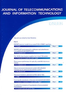 Journal of Telecommunications and Information Technology, 2002, nr 1