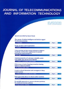 Journal of Telecommunications and Information Technology, 2002, nr 3