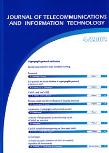 Journal of Telecommunications and Information Technology, 2002, nr 4