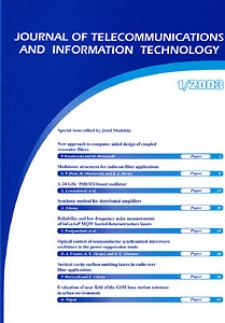 Journal of Telecommunications and Information Technology, 2003, nr 1