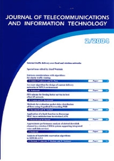 Journal of Telecommunications and Information Technology, 2004, nr 2