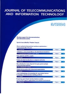 Journal of Telecommunications and Information Technology, 2004, nr 3