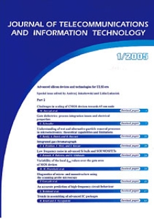 Journal of Telecommunications and Information Technology, 2005, nr 1