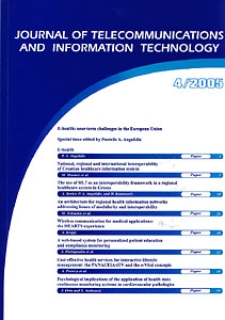 Journal of Telecommunications and Information Technology, 2005, nr 4