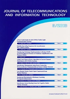 Journal of Telecommunications and Information Technology, 2018, nr 3