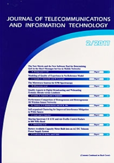 Journal of Telecommunications and Information Technology, 2017, nr 2