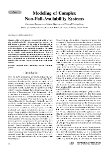 Modeling of Complex Non-Full-Availability Systems, Journal of Telecommunications and Information Technology, 2020, nr 2
