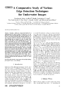 A Comparative Study of Various Edge Detection Techniques for Underwater Images, Journal of Telecommunications and Information Technology, 2022, nr 1
