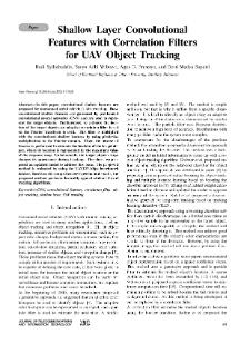 Shallow Layer Convolutional Features with Correlation Filters for UAV Object Tracking, Journal of Telecommunications and Information Technology, 2022, nr 2
