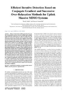 Efficient Iterative Detection Based on Conjugate Gradient and Successive Over-Relaxation Methods for Uplink Massive MIMO Systems, Journal of Telecommunications and Information Technology, 2023, nr 2