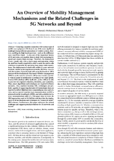 An Overview of Mobility Management Mechanisms and the Related Challenges in 5G Networks and Beyond, Journal of Telecommunications and Information Technology, 2023, nr 2