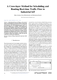 A Cross-layer Method for Scheduling and Routing Real-time Traffic Flow in Industrial IoT. Journal of Telecommunications and Information Technology, 2023, nr 3