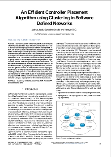 An Efficient Controller Placement Algorithm using Clustering in Software Defined Networks, Journal of Telecommunications and Information Technology, 2023, nr 4