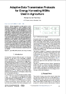 Adaptive Data Transmission Protocols for Energy Harvesting WSNs Used in Agriculture, Journal of Telecommunications and Information Technology, 2024, nr 1